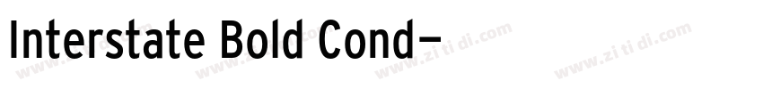 Interstate Bold Cond字体转换